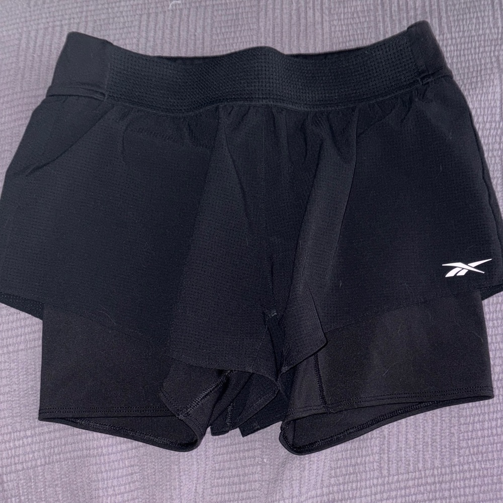 Reebok Women's Black Athletic Shorts
